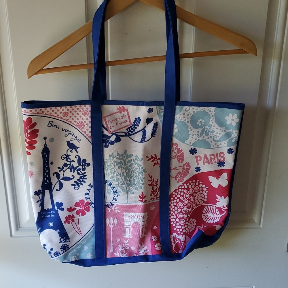 Lancome Colorful Paris-Themed Tote Bag